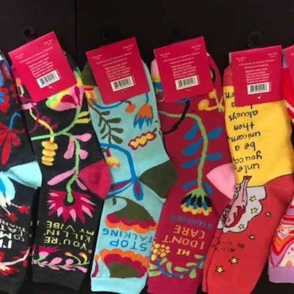 Bat Mitzvah Party Socks with Phrases (Crew) - Picture 1 of 1